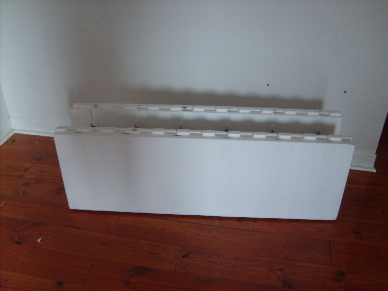 Straight ICF wall form