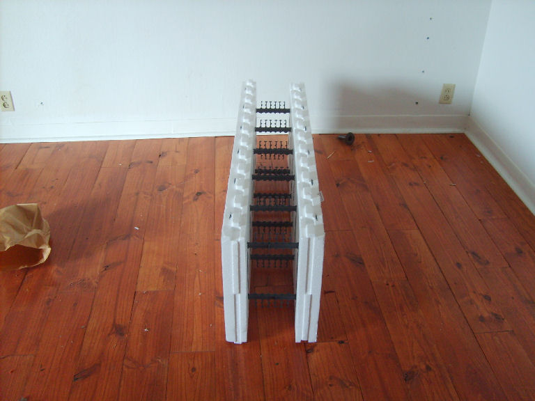 Straight ICF wall form